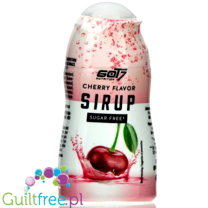 Got7 Squeeze Syrup Cherry - skoncentrowane krople smakowe do wody bez cukru & kalorii, Wiśnia