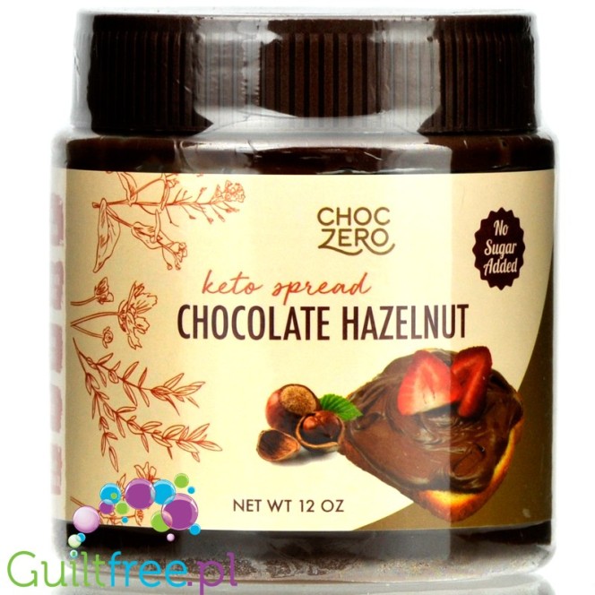 Choc Zero Chocolate Hazelnut Keto Spread - keto krem czekoladowo-laskowy z monkfruit, bez erytrolu
