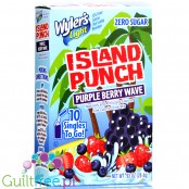 Wyler's Island Punch Pineapple Berry Wave - saszetki smakowe do wody bez cukru i kcal, smak Owoce Leśne