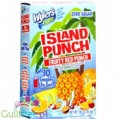 Wyler's Island Punch Fruity Red Punch - saszetki smakowe do wody bez cukru i kcal, smak Ananas, Wiśnie & Pomarańcze