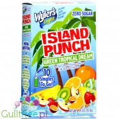 Wyler's Island Punch Green Tropical Dream - saszetki smakowe do wody bez cukru i kcal, smak Multiwitamina