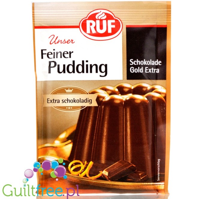 RUF Schokolade Gold Extra, sugar free chocolate pudding