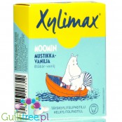 Fazer Moomin Xylimax Blueberry Vanilla - jagodowo-waniliowa guma do żucia bez cukru 95% ksylitolu