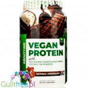About Time Vegan Isolate, Chocolate - wegańska odzywka białkowa, izolat białka grochu z enzymami i MCT