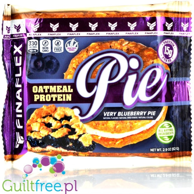 Finaflex Oatmeal Protein Pie Very Blueberry - owsiane ciacho z proteinowym kremem marshmallow
