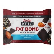 SlimFast Keto Fat Bomb Dark Chocolate Almond - keto snaki, czekoladka z migdałami
