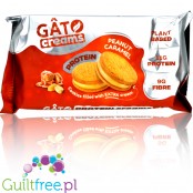 GATO Protein 'n' Cream Peanut Caramel - vegan, gluten free, protein sandwich cookies