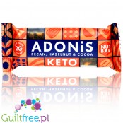 Adonis Keto Pecan, Hazelnut & Cocoa - wegański keto baton z witaminami słodzony tylko erytrolem