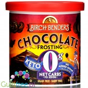 Birch Benders Keto Frosting, Chocolate - gotowa keto polewa & krem do ciasta bez cukru, smak czekoladowy