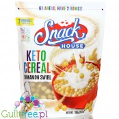 Snack House Cereal, Cinnamon Swirl - keto płatki śniadaniowe z WPI