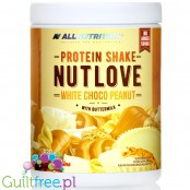 Allnutrition Nutlove Protein Shake White Choco Peanut 0,33KG - kremowy szejk z kazeiną