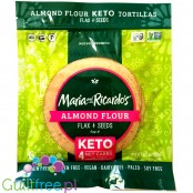 Maria & Ricardo's Almond Keto Tortillas, Flax & Seeds - keto tortille migdałowe 80kcal & 4g węglowodanów
