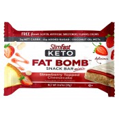 SlimFast Keto Fat Bomb Snack Bar Minis, Strawberry Topped Cheesecake
