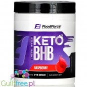 FoodForce Keto BHB Raspberry - ketony, 4 x sole beta-hydromaślanu