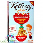 Kellogg's Kids Apple & Carrot Multigrain Shapes - wieloziarniste płatki śniadaniowe bez dodatku cukru