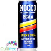 NOCCO BCAA Sunny Soda - napój energetyczny bez cukru z BCAA, kofeiną i witaminami B