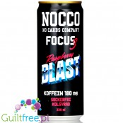 NOCCO BCAA Focus Raspberry Blast - sugar free energy drink with caffeine, l-carnitine and BCAA
