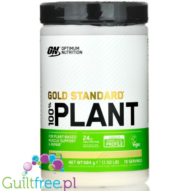Optimum Nutrition Gold Standard 100% Plant, Vanilla - roślinne białko o smaku waniliowym, 0,68KG