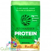 Sunwarrior Protein Classic Vanilla - organiczna wegańska odżywka białkowa ze stewią