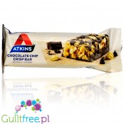 Atkins Snack Chocolate Chip Crisp - niskocukrowy baton z chrupiących kuleczek z czekoladą10g białka