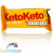 KetoKeto Bar Banana Bread vegan, low net carbs, with xylitol & erythrit
