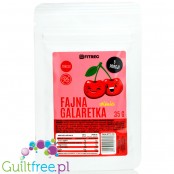 FitRec Fajna Galaretka Black Cherry, sugar free jelly powder, 5 servings