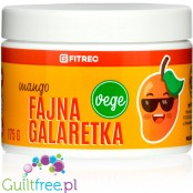 FitRec Fajna Galaretka Vege Mango, wegańska galaretka bez cukru, 5kcal w porcji