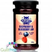 HealthyCo Raspberry & Blueberry Jam - dżem malinowo-jagodowy bez cukru 45kcal ze stewią i erytrolem