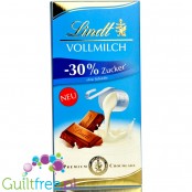 Lindt Vollmilch -30% Zucker - Swiss milk chocolate 30% less sugar, no sweeteners