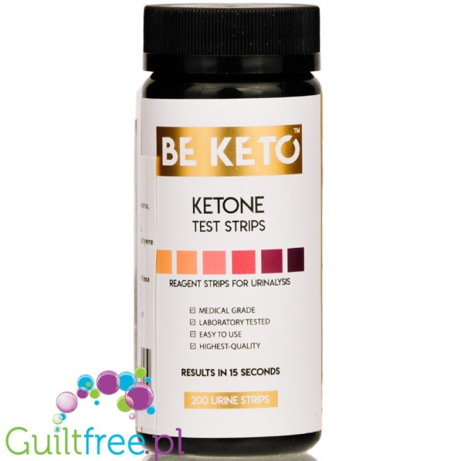 BeKeto Ketone Test Strips 200szt - ketonowe testy paskowe do monitorowania ciał ketonowych