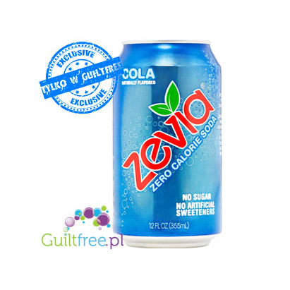 Zevia Cola - 100% naturalna cola bez kalorii ze stewią i erytrytolem
