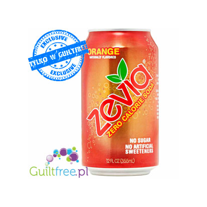 Zevia Orange - 100% naturalna oranżada bez kalorii ze stewią i erytrytolem