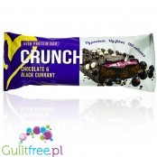 Booty Bar Crunch Chocolate Blackcurrant - baton proteinowy 200kcal, 17g białka & 18g błonnika, Czekolada & Czarna Porzeczka