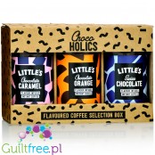 Little's ChocaHOLICS Selection Box - liofilizowana, aromatyzowana kawa instant, zestaw prezentowy 3 x 50g