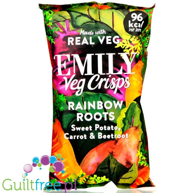 Emily Veg Crisps Rainbow Roots XL - warzywne chipsy (marchewka, batat, burak)