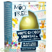Moo Free Christmas White Chocolate Snowball - świąteczna kula z wegański, bezglutenowej 'białej czekolady'