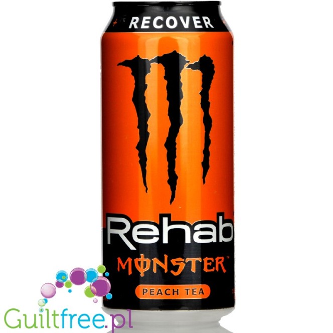 Monster Rehab Peach Tea ver. USA - napój energetyczny bez cukru 160mg kofeiny