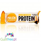 Pulsin Orange Choc Chip rich in fiber vegan protein bar