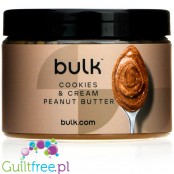 Bulk Powders Peanut Butter, Cookies & Cream - smakowe masło orzechowe bez dodatku cukru i oleju palmowego