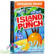 Wyler's Singles To Go Island Punch Outrageous Orange - saszetki smakowe do wody bez cukru i kcal, smak Pomarańcza