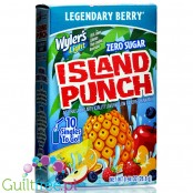 Wyler's Singles To Go Island Punch Legendary Berry - saszetki smakowe do wody bez cukru i kcal, smak Poncz Owocowy