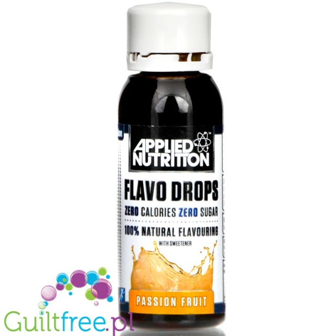 Applied Nutrition Flavo Drops, Passion Fruit sugar free, fat free liquid flavor
