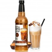 Jordan's Skinny Keto Syrup, Peanut Butter Cup - zero kcal syrup with MCT, no sucralose