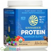 Sunwarrior Protein Warrior Blend 0,375kg, Mocha - vegan protein powder with acai, goji & quinoa, sachet