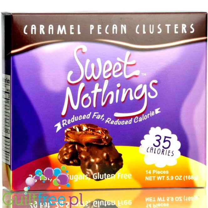 Healthsmart Sweet Nothings Caramel Pecan Clusters - niskotłuszczowe czekoladki karmelowe z pekanami