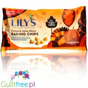 Lily's Sweets Pumpkin Spice White Chocolate Chips - kropelki białej czekolady bez cukru o smaku ciasta dyniowego