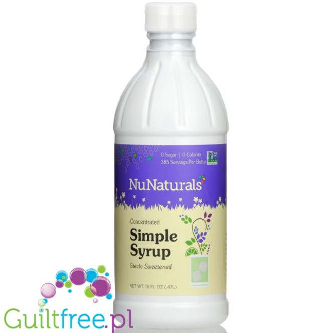 NuNaturals, NuStevia Simple Syrup - stevia & glicerine thick sweetener