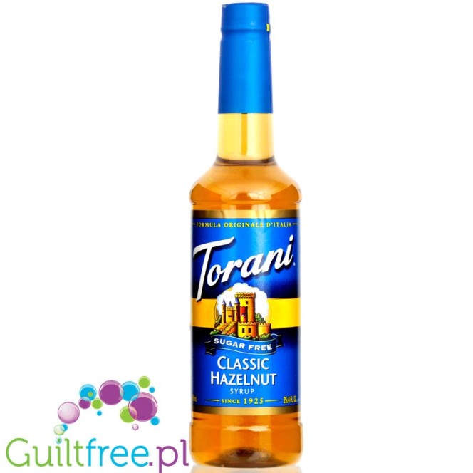 Torani Hazelnut 0,75L - sugar free barista coffee syrup