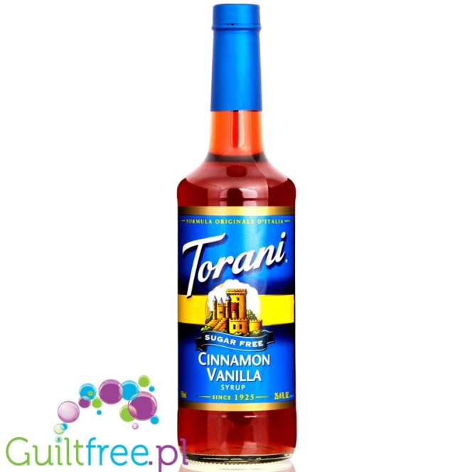Torani Sugar Free Cinnamon Vanilla Syrup 0,75L
