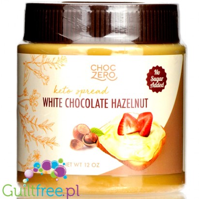 ChocZero White Chocolate Hazelnut Keto Spread - keto chocolate cream with monkfruit
